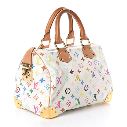 Louis Vuitton Monogram Multicolor Speedy 30 White 2 of 8