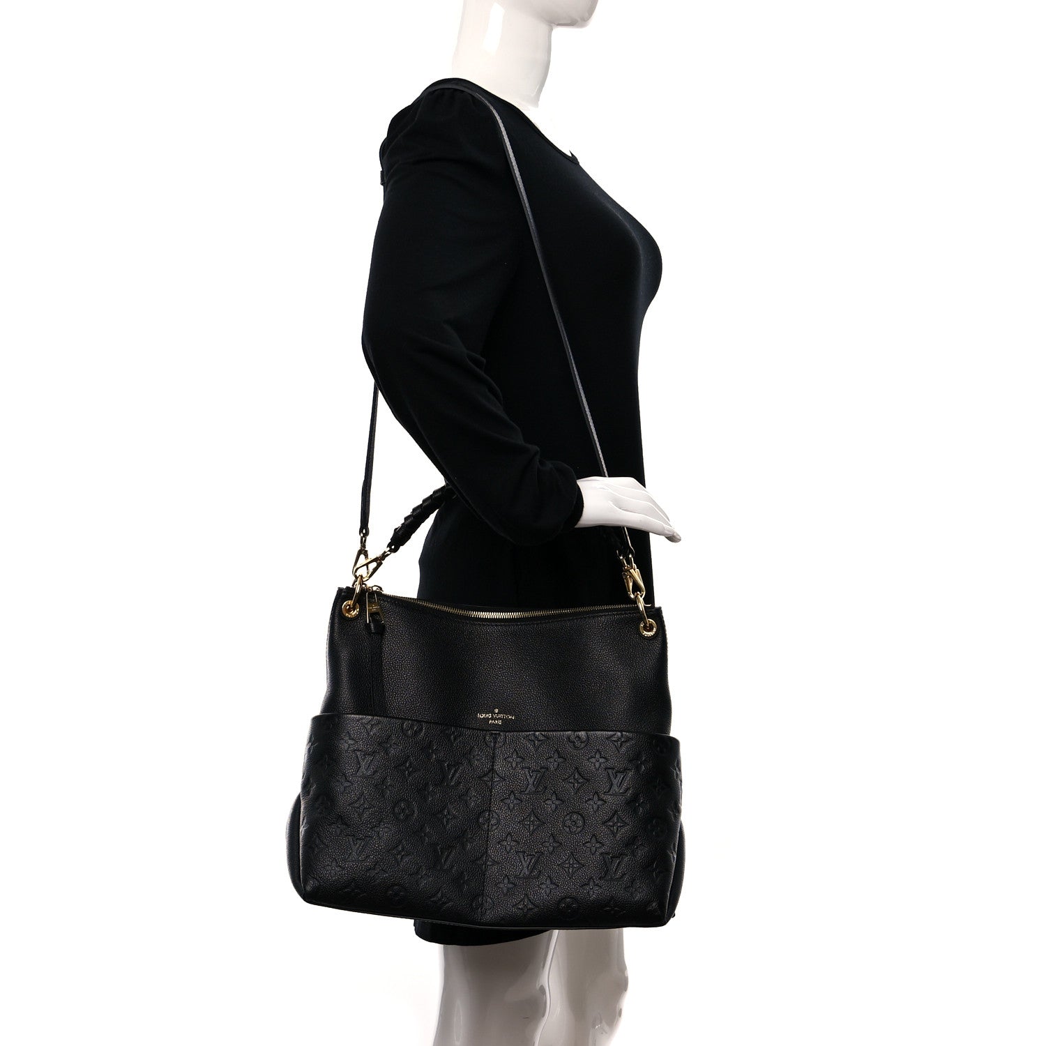 Louis Vuitton Empreinte Maida Hobo Black 3 of 8