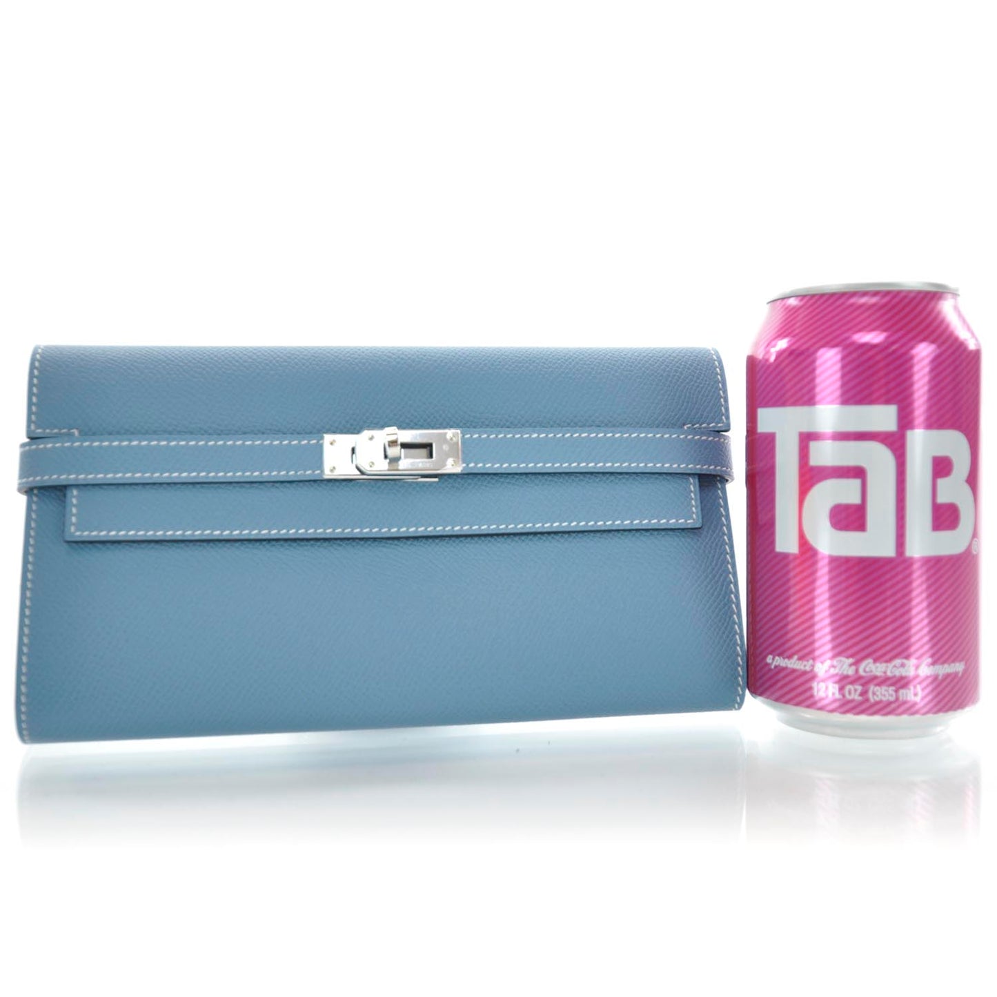 Epsom Kelly Longue Wallet Blue Jean