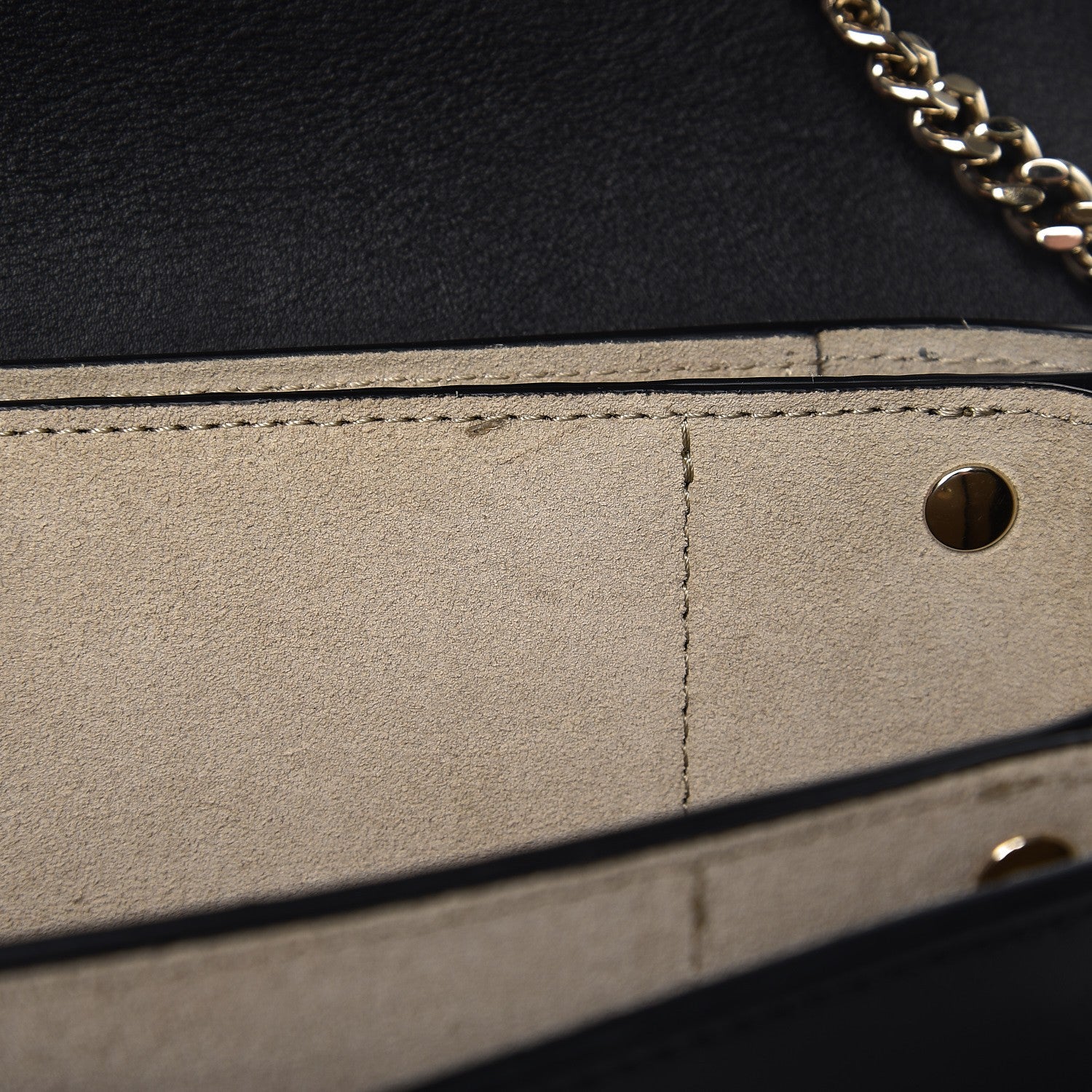 Chloe Suede Calfskin Small Faye Shoulder Bag Black 7 of 9