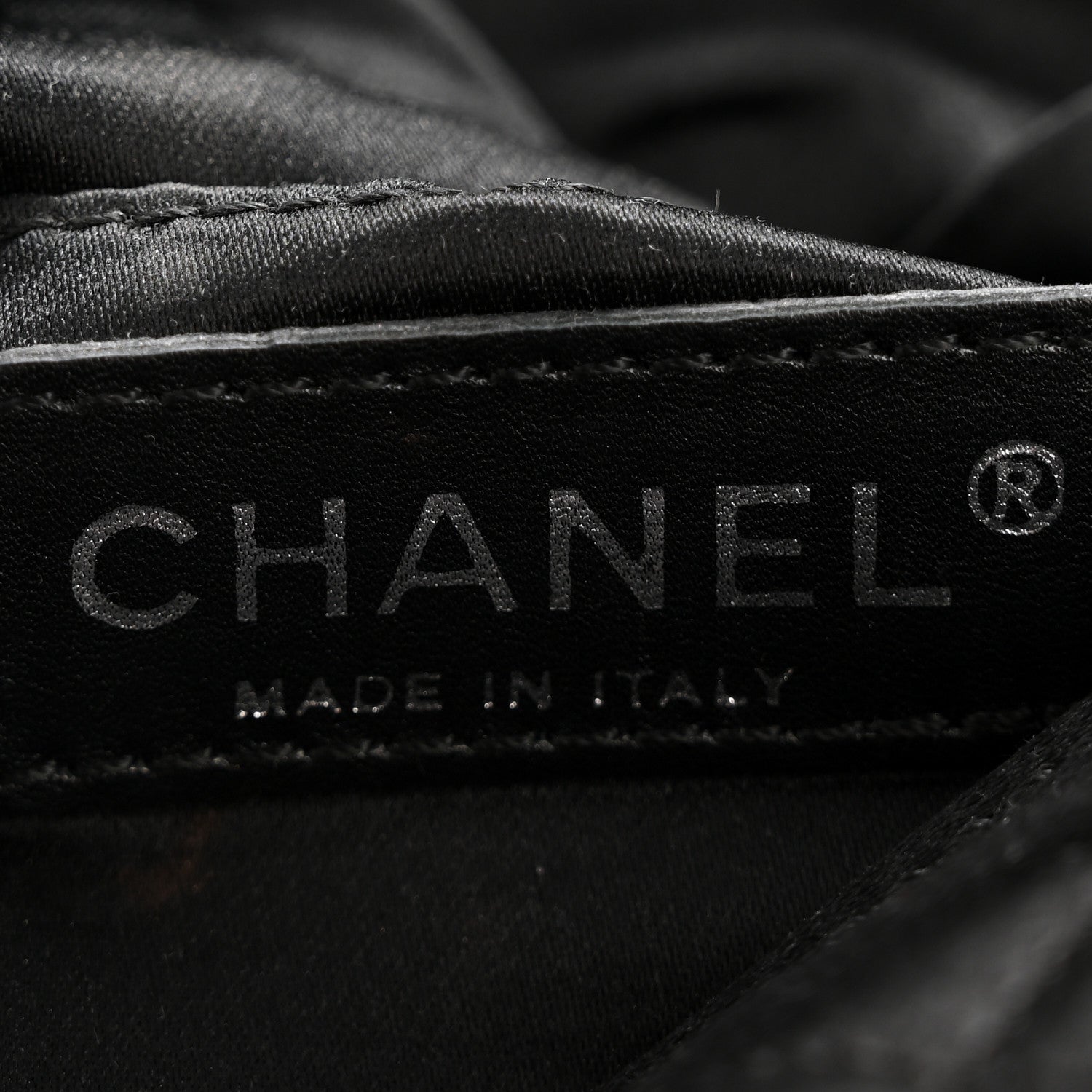 Chanel Satin Quilted Flap Clutch Black 6 of 14
