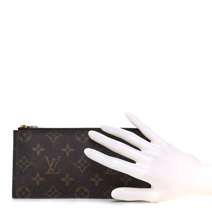Louis Vuitton Monogram Felicie Chain Wallet Zippered Insert Fuchsia 2 of 9