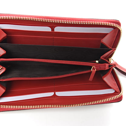 Gucci GG Supreme Monogram Bosco Patch Zip Around Wallet Beige Malva Hibiscus Red 5 of 7