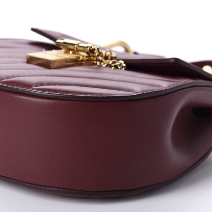Chloe Calfskin Quilted Mini Drew Bijou Shoulder Bag Plum Purple 6 of 9