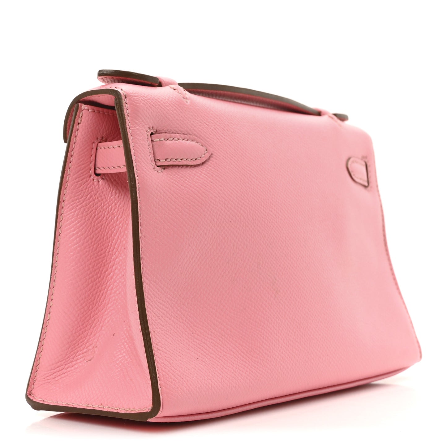 Epsom Kelly Pochette Clutch Rose Confetti