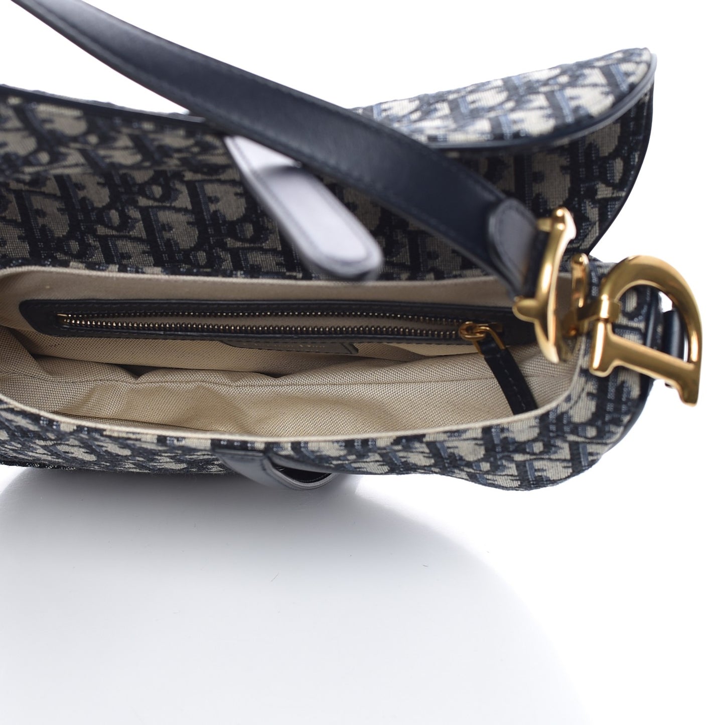 Oblique Saddle Bag Blue
