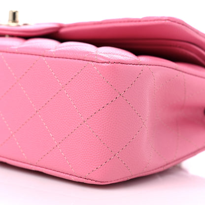 Chanel Caviar Quilted Medium Double Flap Pink 9 of 10
