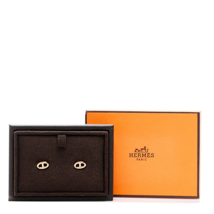 Hermes 18K Rose Gold TPM Farandole Stud Earrings 5 of 5