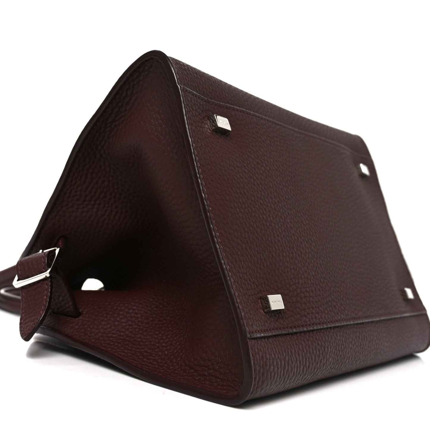 Grained Calfskin Soft Margaux 10 Bag Dark Mocha