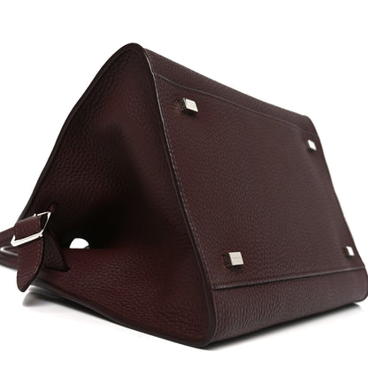 The Row Grained Calfskin Soft Margaux 10 Bag Dark Mocha 8 of 9