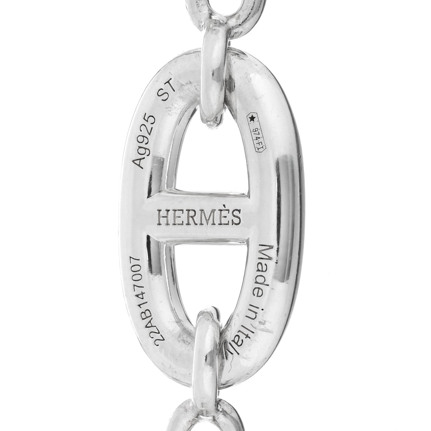 Hermes Sterling Silver Farandole Bracelet ST 3 of 3