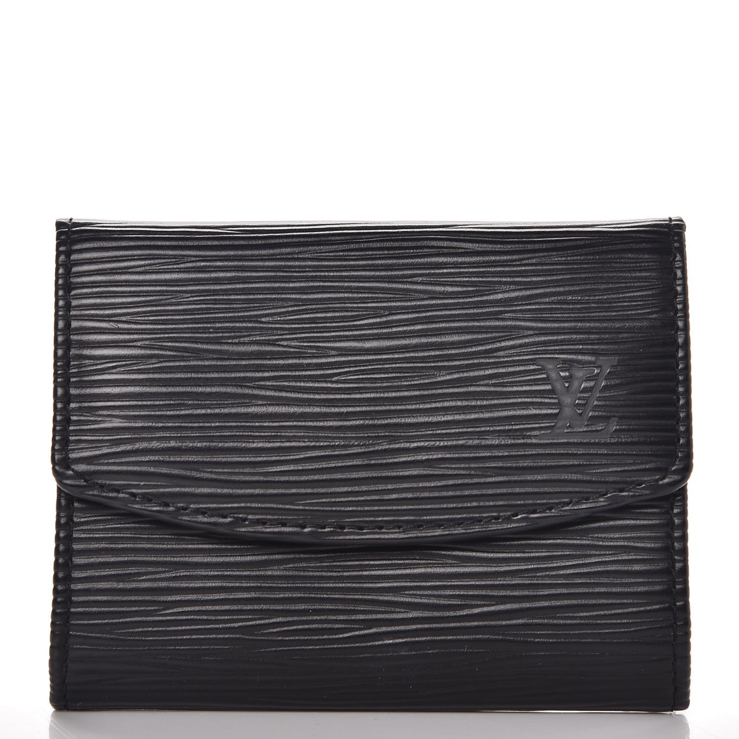 Epi Porte-Monnaie Simple Coin Purse Black