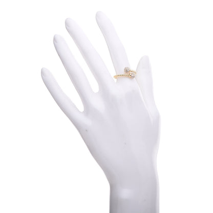 David Yurman 18K Yellow Gold Diamond Solari Bypass Ring 53.1 6.5 2 of 4