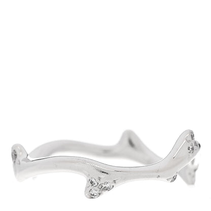 Christian Dior 18K White Gold Bois de Rose Ring 51 5.75 3 of 5