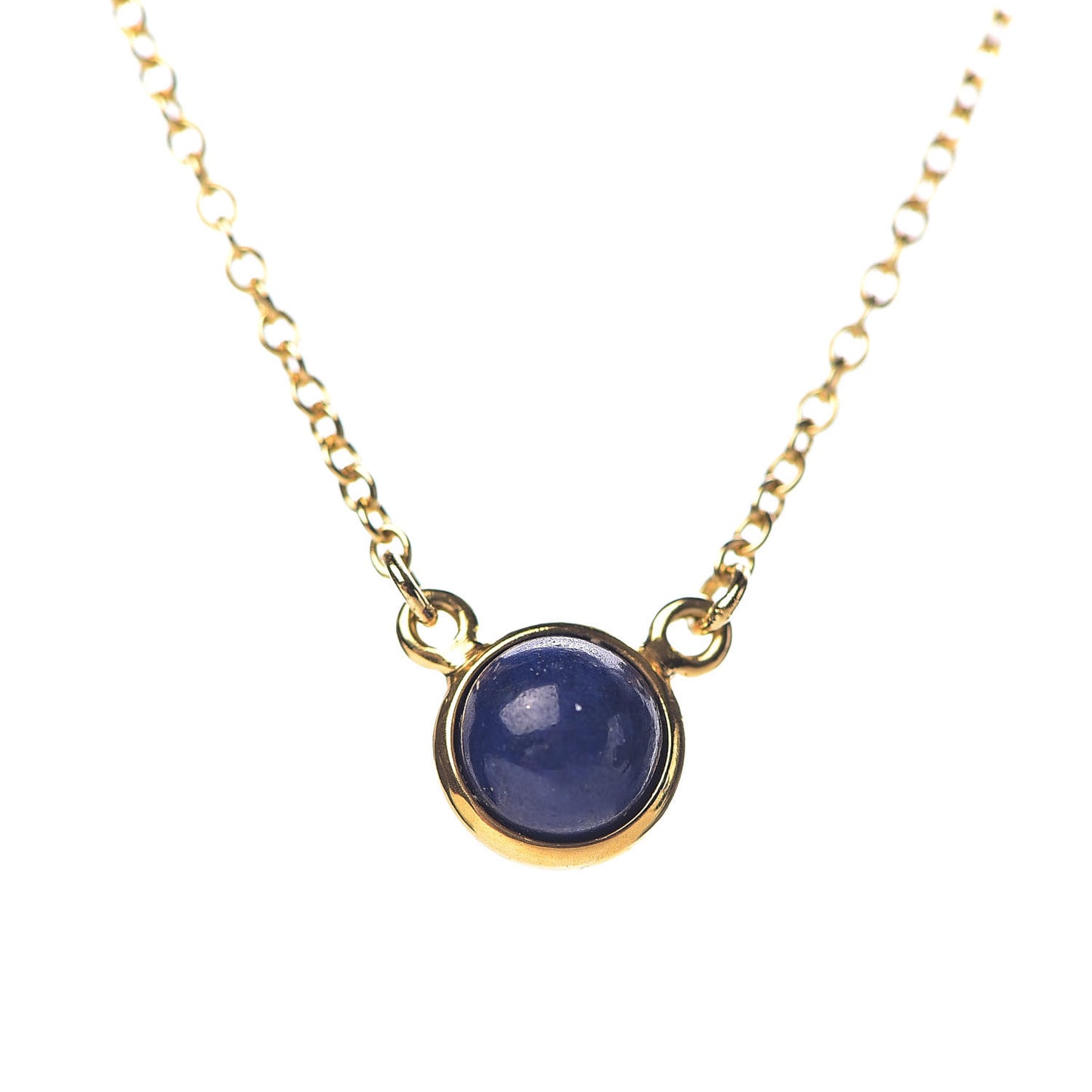 18K Yellow Gold Lapis Lazuli Elsa Peretti Color By The Yard Pendant Necklace