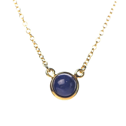 Tiffany 18K Yellow Gold Lapis Lazuli Elsa Peretti Color By The Yard Pendant Necklace 4 of 10