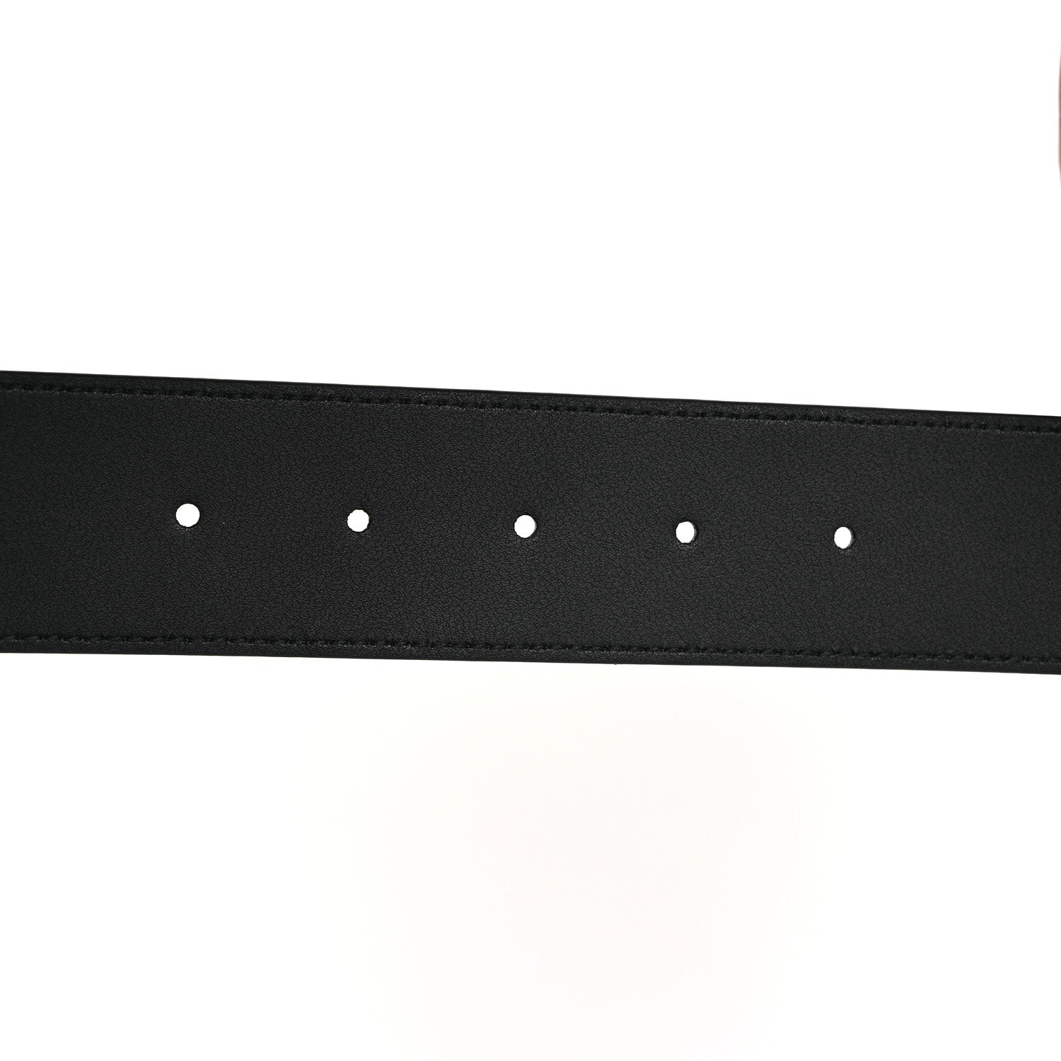 Gucci Piuma Calfskin Jumbo GG Embossed Interlocking G 40mm Belt 105 42 Black 4 of 8