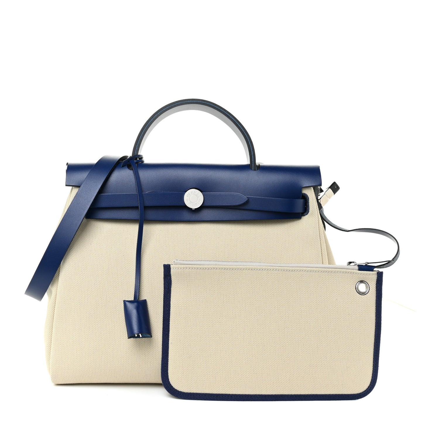 Toile H Vache Hunter Herbag Zip Retourne 31 PM Beton Bleu Saphir