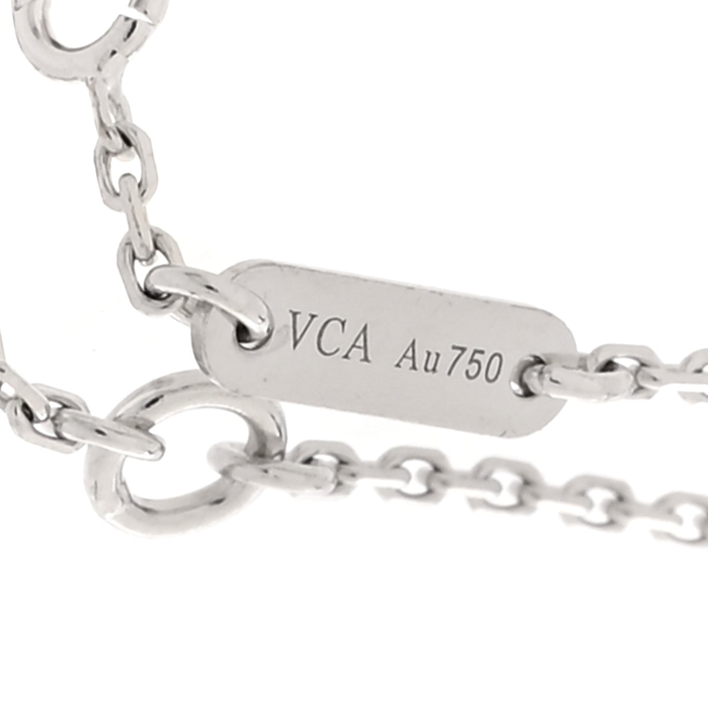 18K White Gold Diamond Sweet Alhambra Bracelet