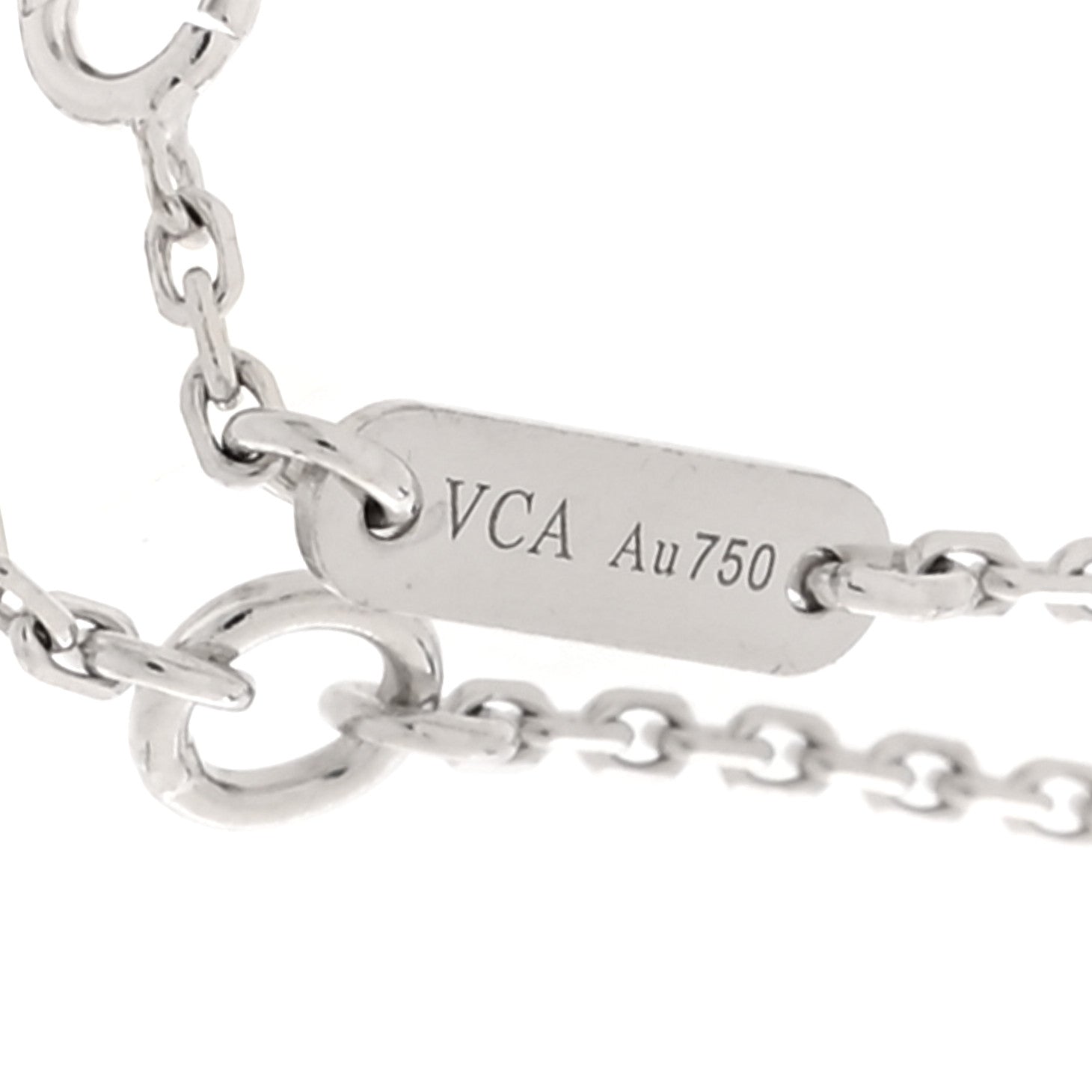 Van Cleef & Arpels 18K White Gold Diamond Sweet Alhambra Bracelet 4 of 5