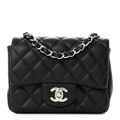 Chanel Lambskin Quilted Mini Square Flap Black 1 of 12