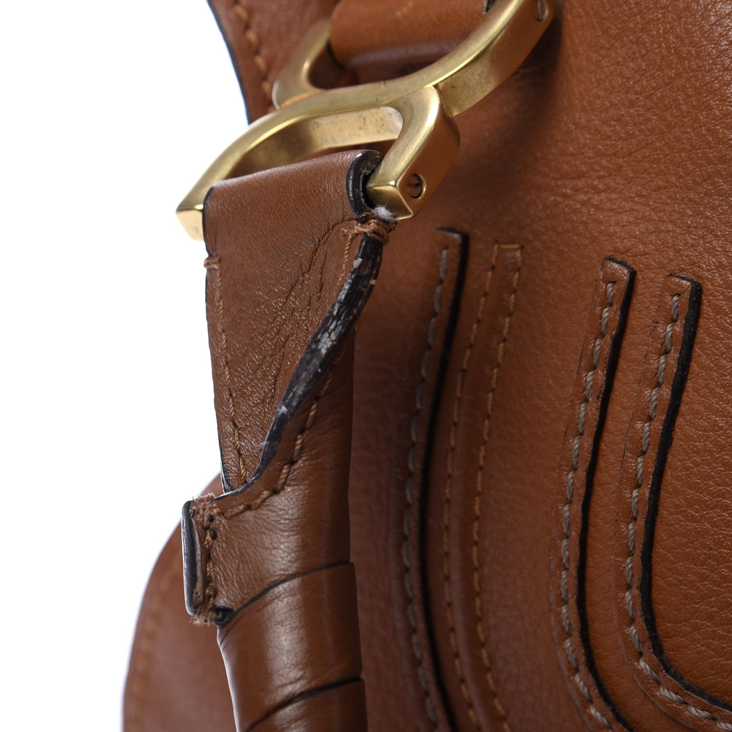 Chloe Calfskin Medium Marcie Satchel Tan 12 of 18