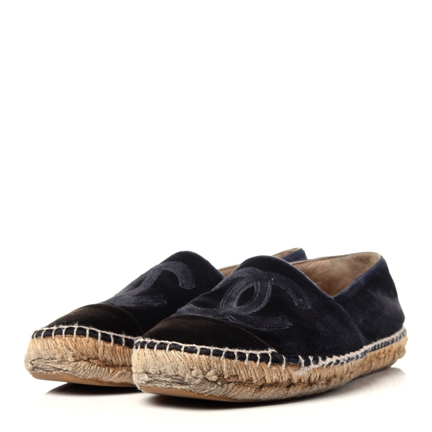 Velvet CC Espadrilles 39 Dark Navy Black