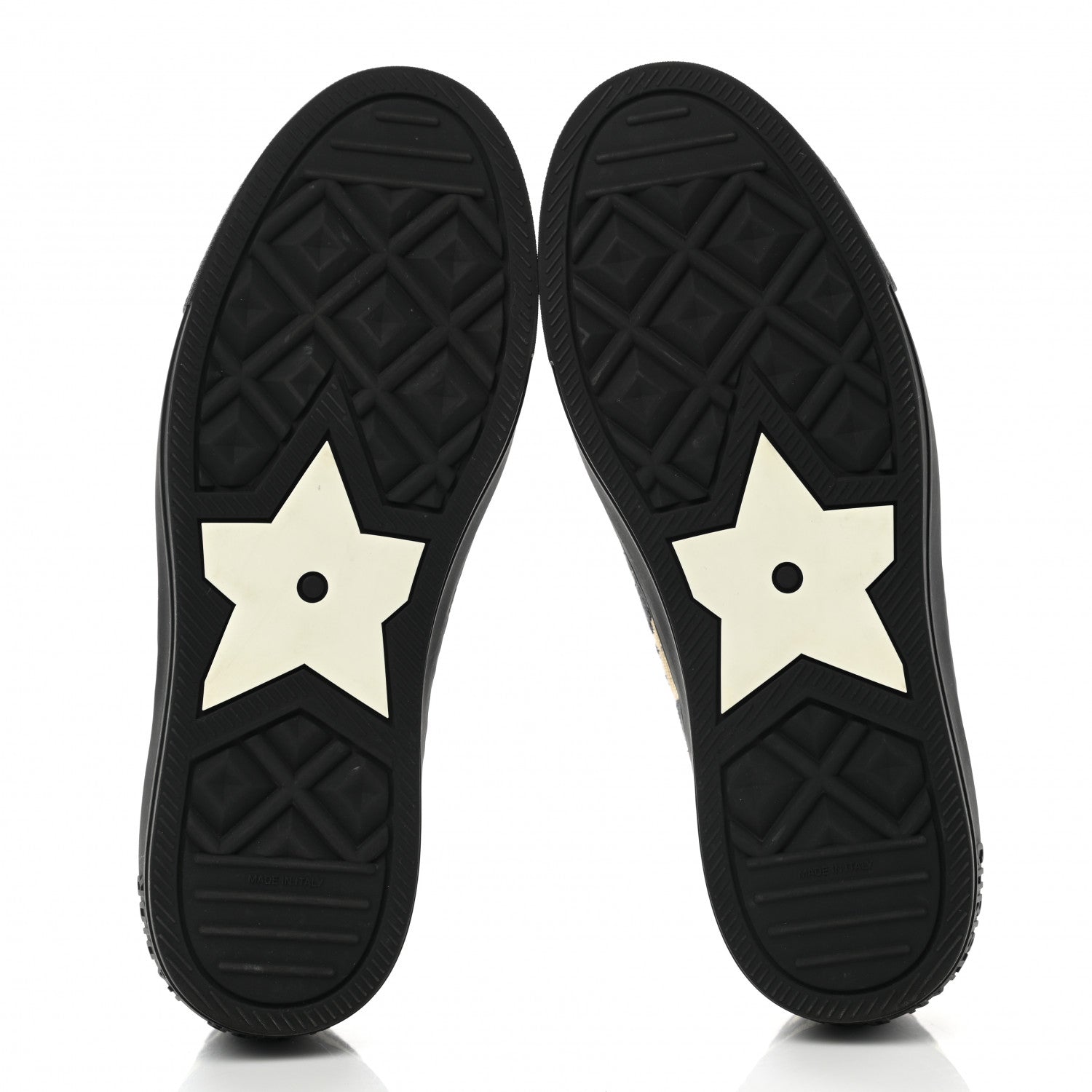 Christian Dior Cotton Mizza Embroidered Walk'N'Dior Low Top Sneakers 38 Natural Black 5 of 8