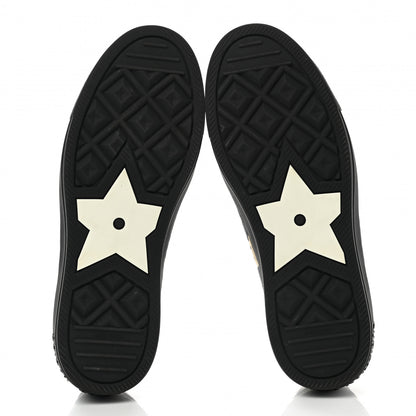 Christian Dior Cotton Mizza Embroidered Walk'N'Dior Low Top Sneakers 38 Natural Black 5 of 8