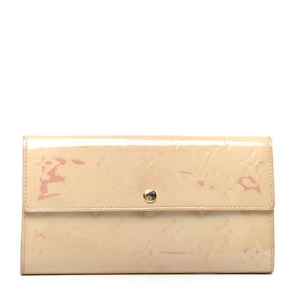 Louis Vuitton Vernis Sarah Wallet Blanc Corail 1 of 9