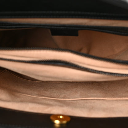 Gucci Wonka Grain Calfskin Medium Diana Tote Bag Black Yellow Fluo 5 of 10