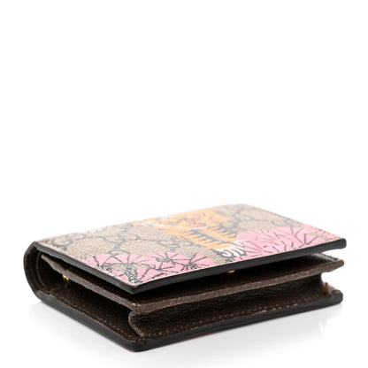 Gucci GG Supreme Monogram Bengal Card Case Beige Pink 3 of 10