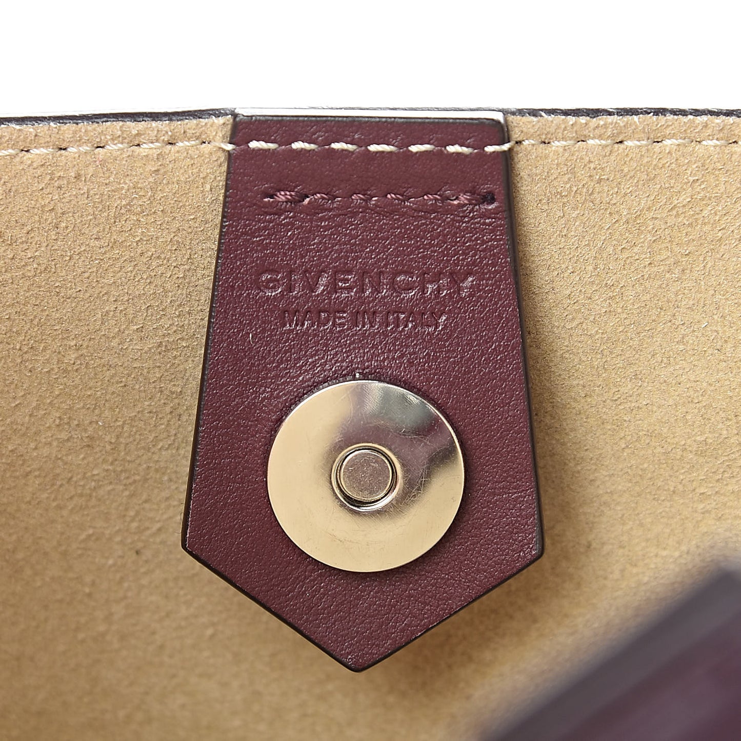 Calfskin Infinity Bucket Bag Oxblood