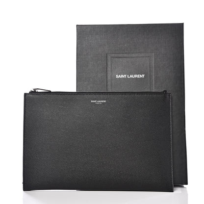 Saint Laurent Grain de Poudre Mini Tablet Holder Black 7 of 7