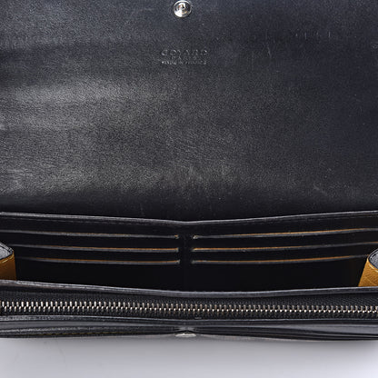 Goyard Goyardine Varenne Long Wallet Black 7 of 9