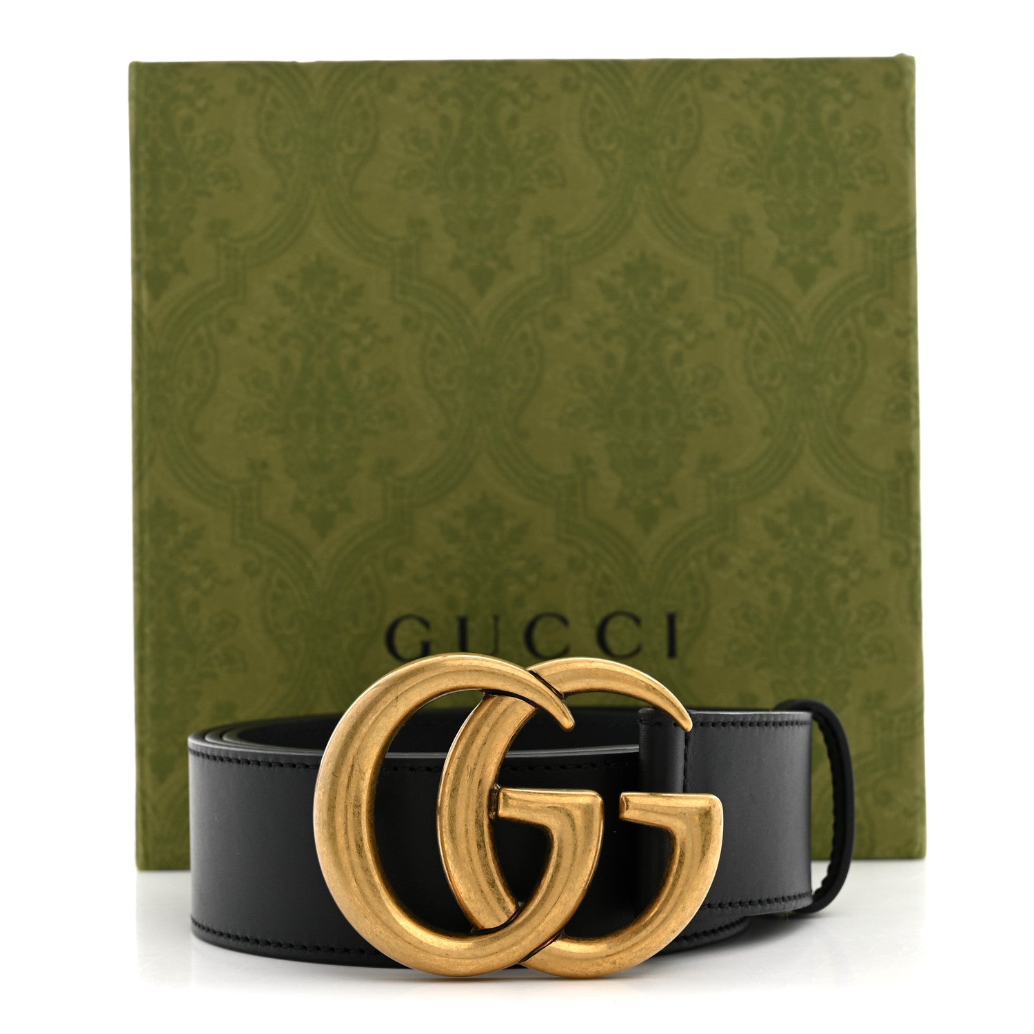 Gucci Calfskin Double G 40mm Belt 95 38 Black 6 of 6