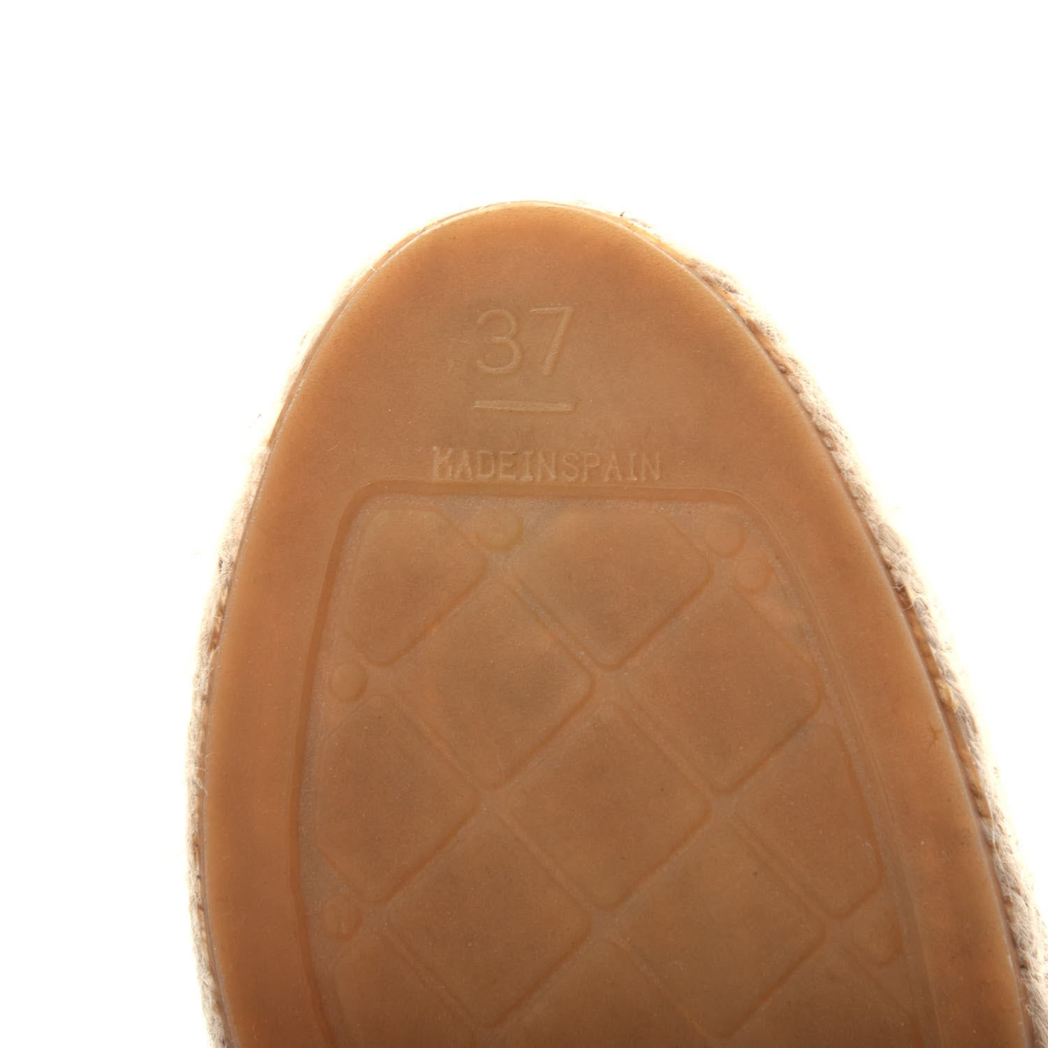 Chanel Lambskin CC Espadrilles 37 Beige Black 10 of 13