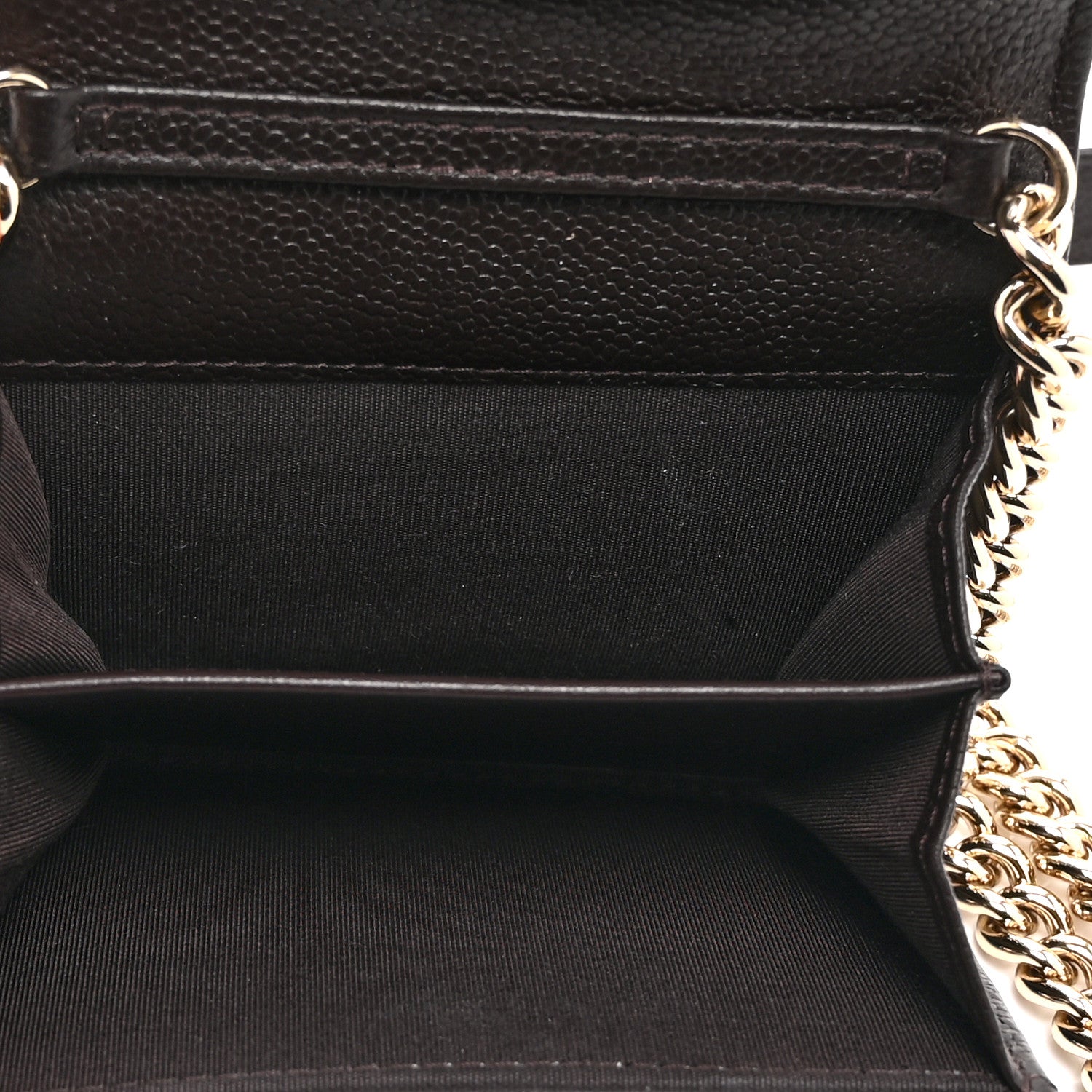 Chanel Caviar Quilted Boy Card Holder On Chain Black 5 of 11