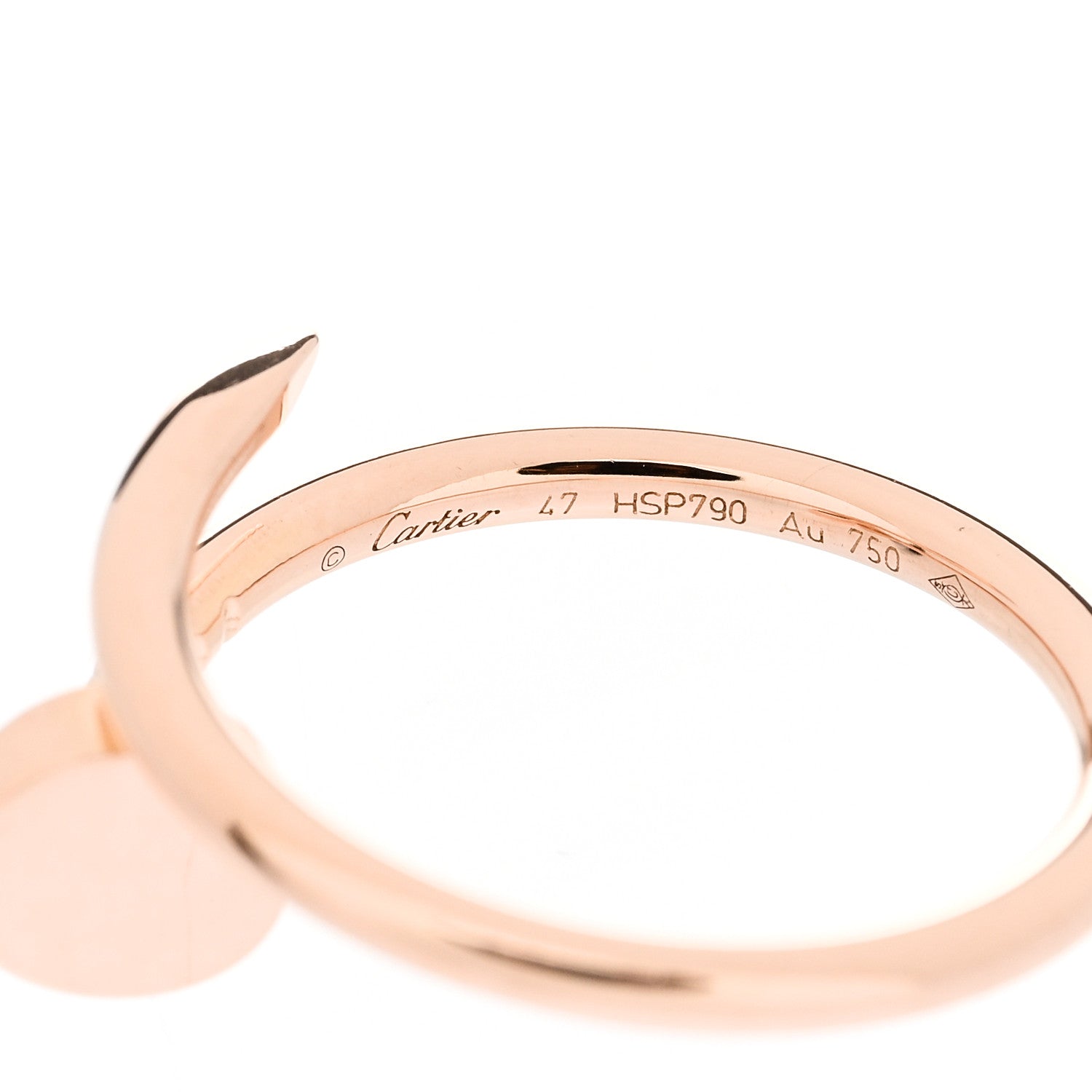 Cartier 18K Pink Gold Small Juste Un Clou Ring 47 4 4 of 5