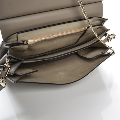 Chloe Calfskin Suede Medium Faye Shoulder Bag Motty Grey 5 of 6