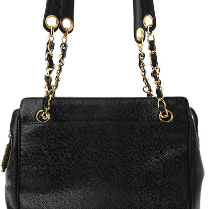 Chanel Caviar CC Shoulder Bag Black 7 of 11