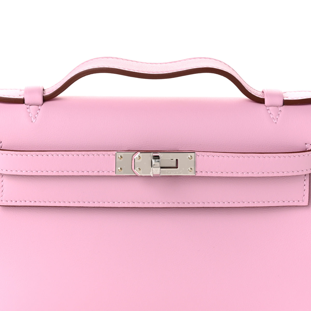 Hermes Swift Kelly Pochette Clutch Mauve Sylvestre 8 of 11