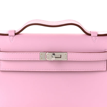 Hermes Swift Kelly Pochette Clutch Mauve Sylvestre 8 of 11