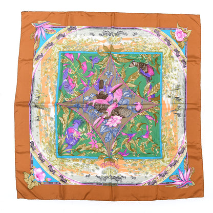 Hermes Silk Vintage Tropiques Scarf 90 1 of 5