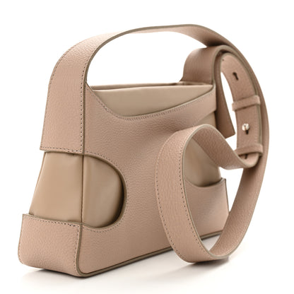 Salvatore Ferragamo Calfskin Cut Out Crossbody Beige 3 of 9