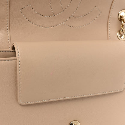 Chanel Sheepskin Quilted Small Vintage Mademoiselle Flap Beige Black 9 of 19