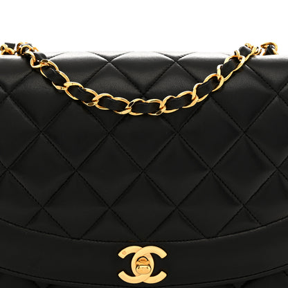 Chanel Lambskin Quilted Medium Single Flap Black 8 of 12