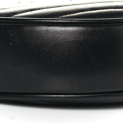 Saint Laurent Calfskin Matelasse Chevron Round Vinyle Camera Bag Black 9 of 11