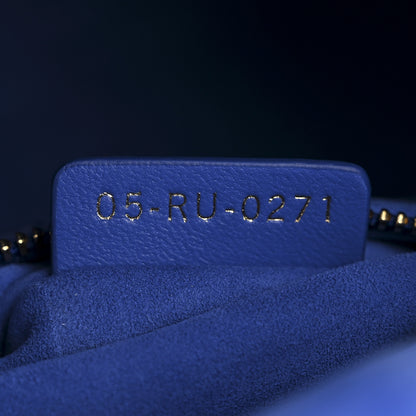 Christian Dior Lambskin Cannage Small My ABCDior Lady Dior Blue 7 of 14