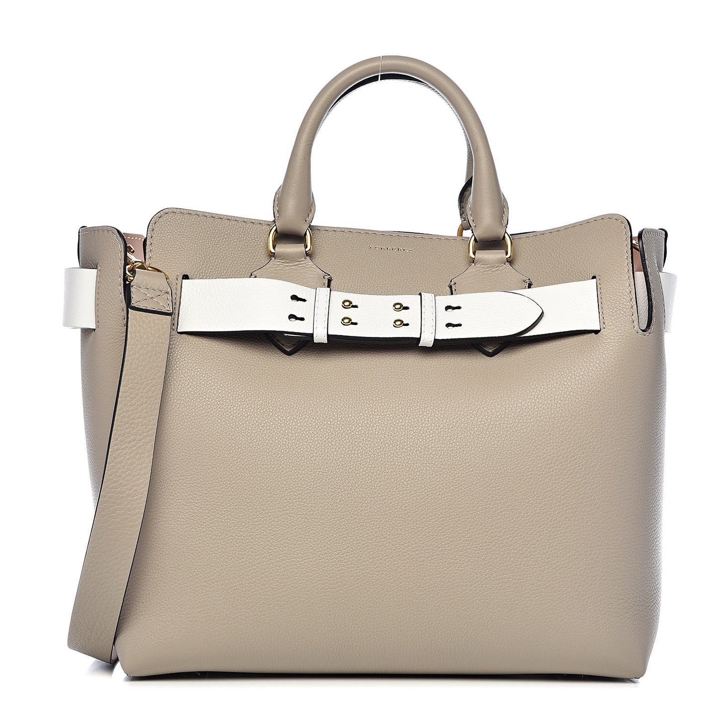 Soft Grain Calfskin Medium Belt Bag Mineral Grey